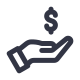 hand-taking-dollar icon