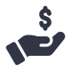 hand-taking-dollar icon