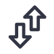 arrow-2-both-direction-vertical icon