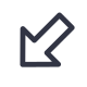 arrow-2-angular-bottom-left icon